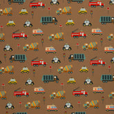 Baumwoll Webware Bill Fahrzeuge - 675 beige